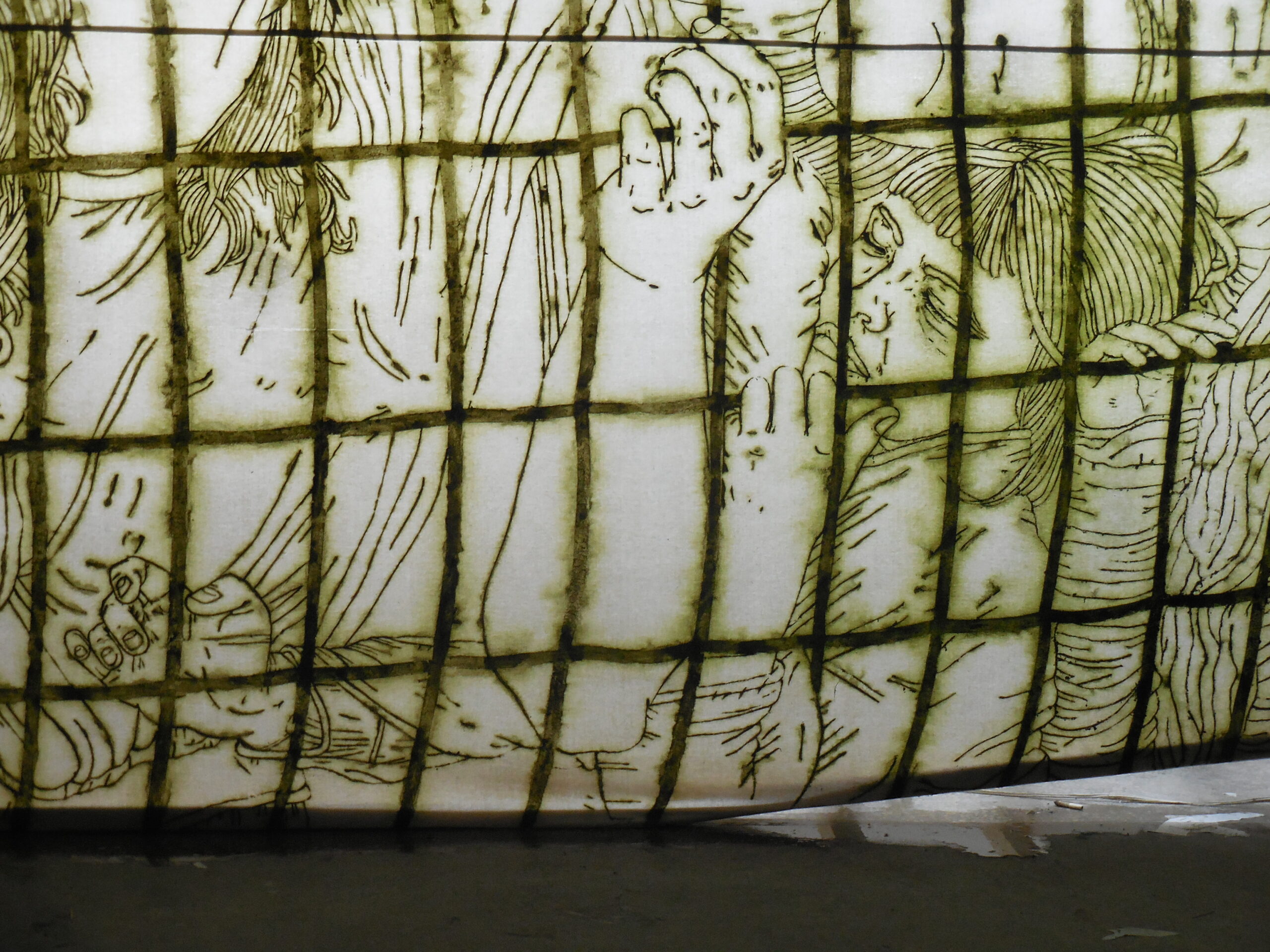 green graffiti series, Green Algae Bio art - by Green Riot